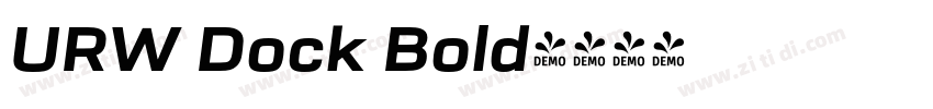 URW Dock Bold字体转换